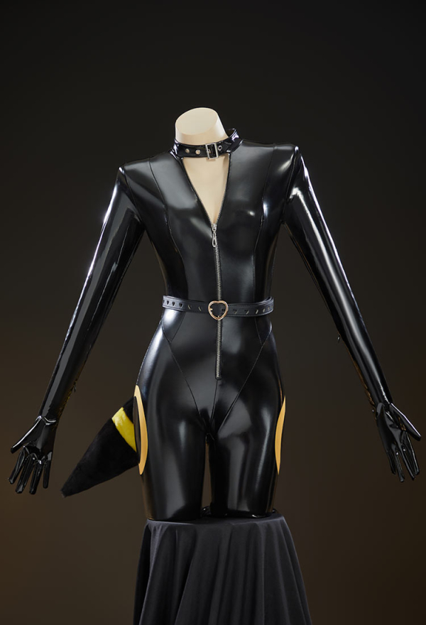 Sexy Cosplay Costume Set Tight Bodysuit Jacket and Plush Big Paw Hooded Jacket with Tail Sexy Cosplay Costume Set Tight Bodysuit Jacket and Plush Big Paw Hooded Jacket with Tail