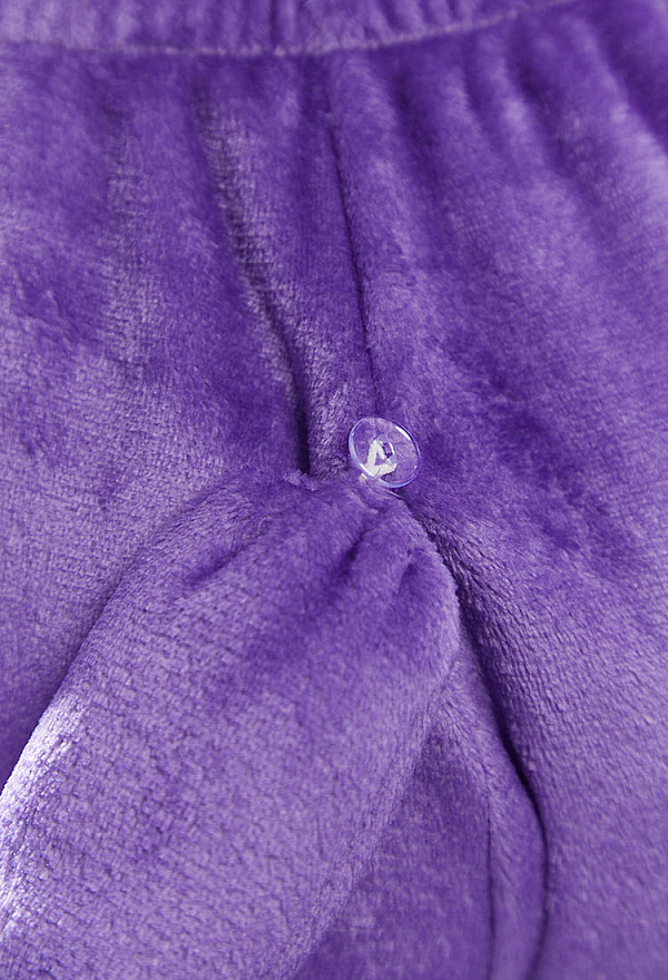 Purple Ghost Sexy Plush Homewear Crop Top and Shorts with Hairband Tail Purple Ghost Sexy Plush Homewear Crop Top and Shorts with Hairband Tail