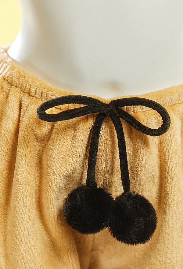 Cute Monster Cosplay Costume Plush Homewear Crop Top and Shorts with Hairband Tail Cute Monster Cosplay Costume Plush Homewear Crop Top and Shorts with Hairband Tail