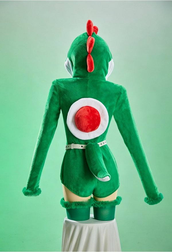 Sexy Cosplay Costume Plush Romper Hooded Bodysuit with Belt and Tail Sexy Cosplay Costume Plush Romper Hooded Bodysuit with Belt and Tail
