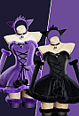 Cute Monster Plush Dress Suit Furry Christmas Dress with Headpiece and Tail
