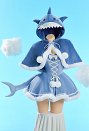 Winter Christmas Plush Outfit Set Strapless Dress with Hooded Cape and Tail