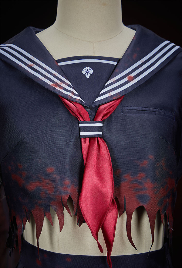 Cosplay Costume Animalized Printed JK Uniform Set Top Half Skirt with Gloves and Socks