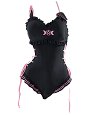Goth Sailor Bunny Bikini Kawaii One Piece Swimsuit Cute Ruffle Style Bathing Suit