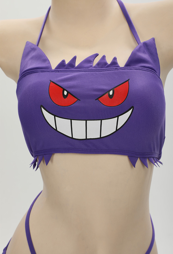 Dark Ghost Sexy Mini Skirt Two-Piece Swimsuit with Microskirt