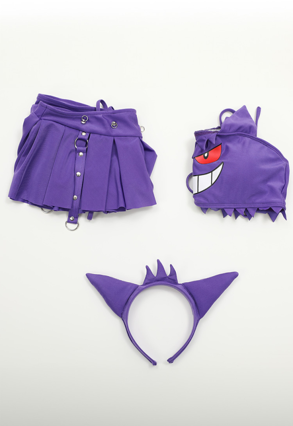Dark Ghost Sexy Mini Skirt Two-Piece Swimsuit with Microskirt