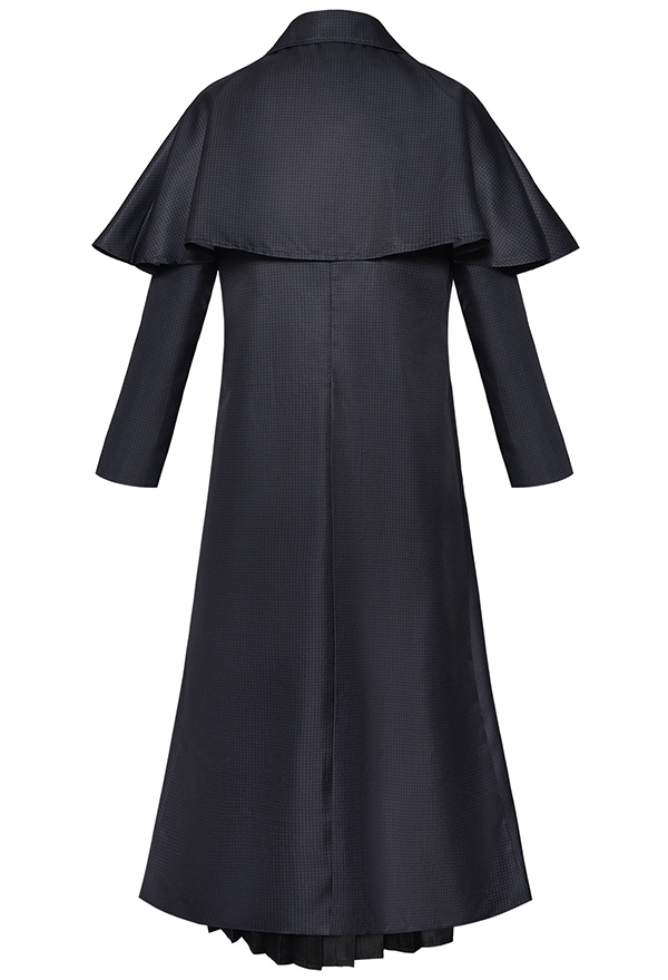 Wednesday Addams Halloween Cosplay Costume Shirt and Vest with Coat and Skirt
