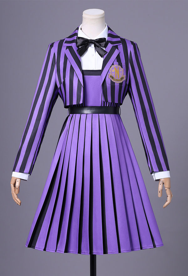 Halloween Costume Dress and Striped Jacket with Shirt and Belt