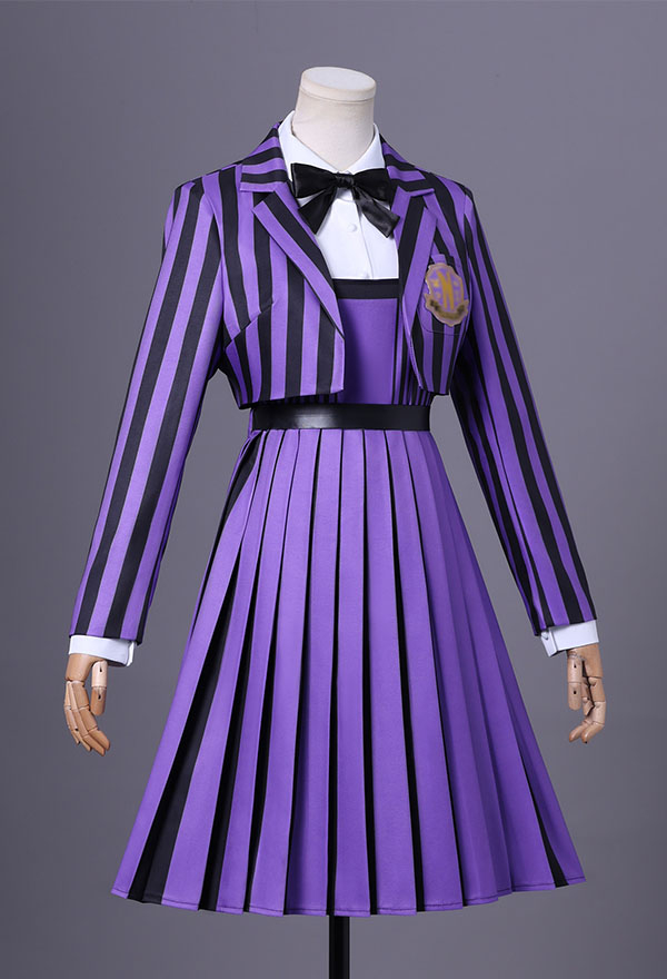 Halloween Costume Dress and Striped Jacket with Shirt and Belt