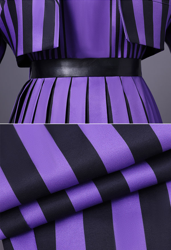 Halloween Costume Dress and Striped Jacket with Shirt and Belt