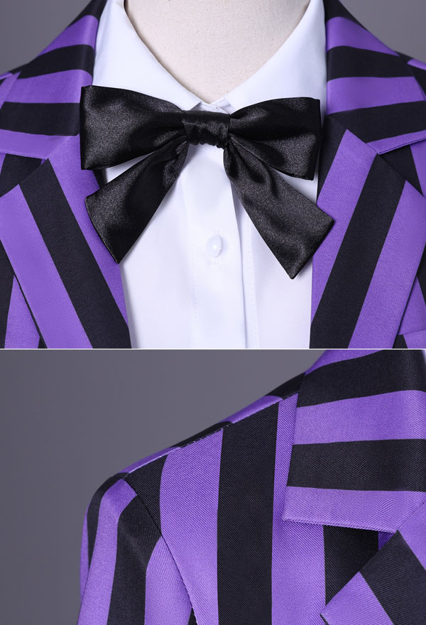Halloween Costume Dress and Striped Jacket with Shirt and Belt