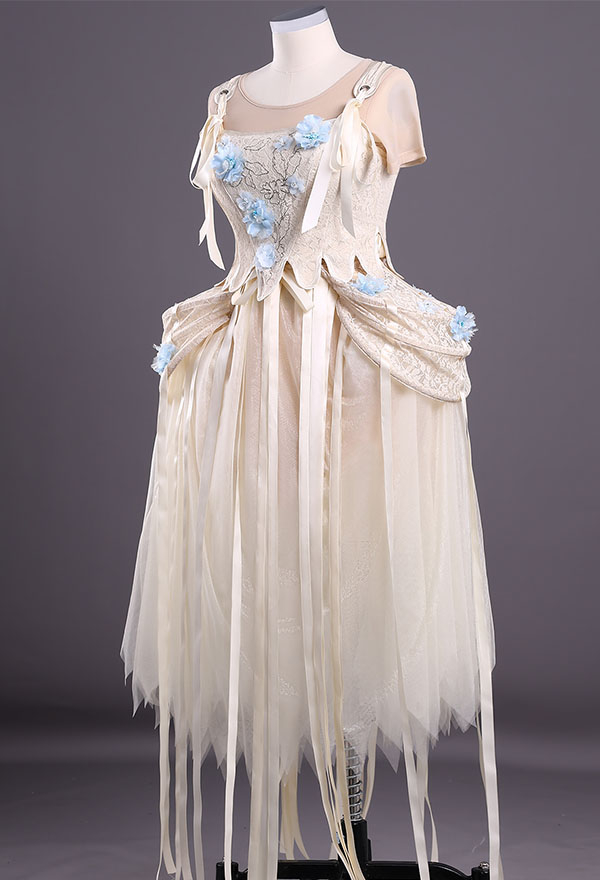 Cosplay Costume Ball Dress Gala Gown Dress with Lining and Pants