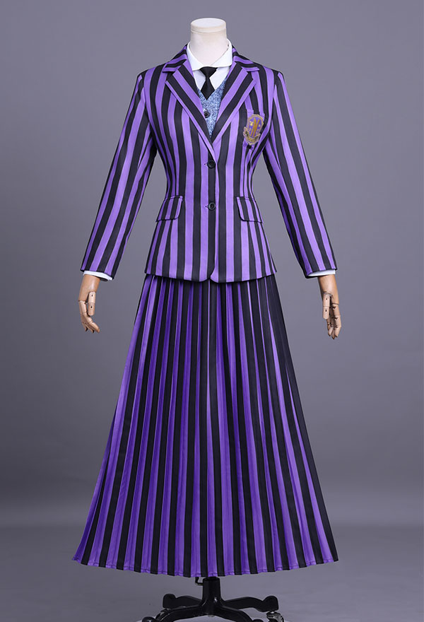 Halloween Cosplay Costume Jacket and Skirt with Vest and Shirt[