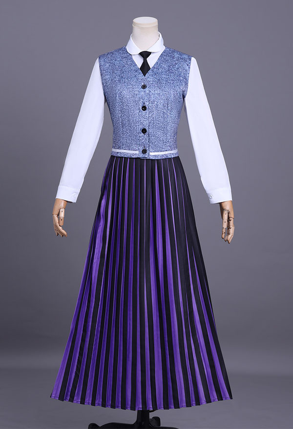 Halloween Cosplay Costume Jacket and Skirt with Vest and Shirt[