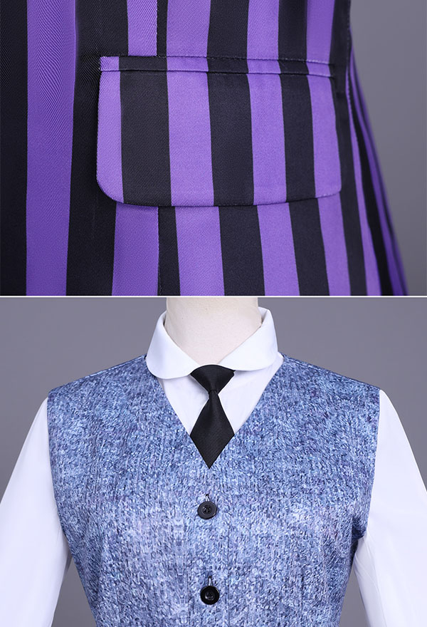 Halloween Cosplay Costume Jacket and Skirt with Vest and Shirt[