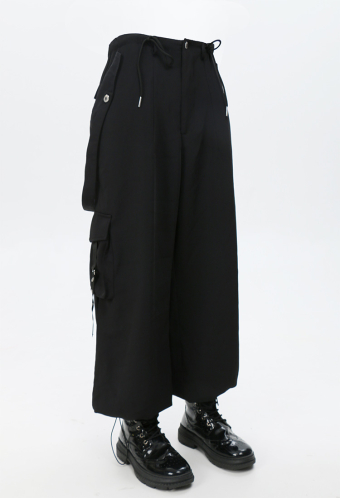 Casual Loose Fit Cargo Trousers Grunge Style Pants