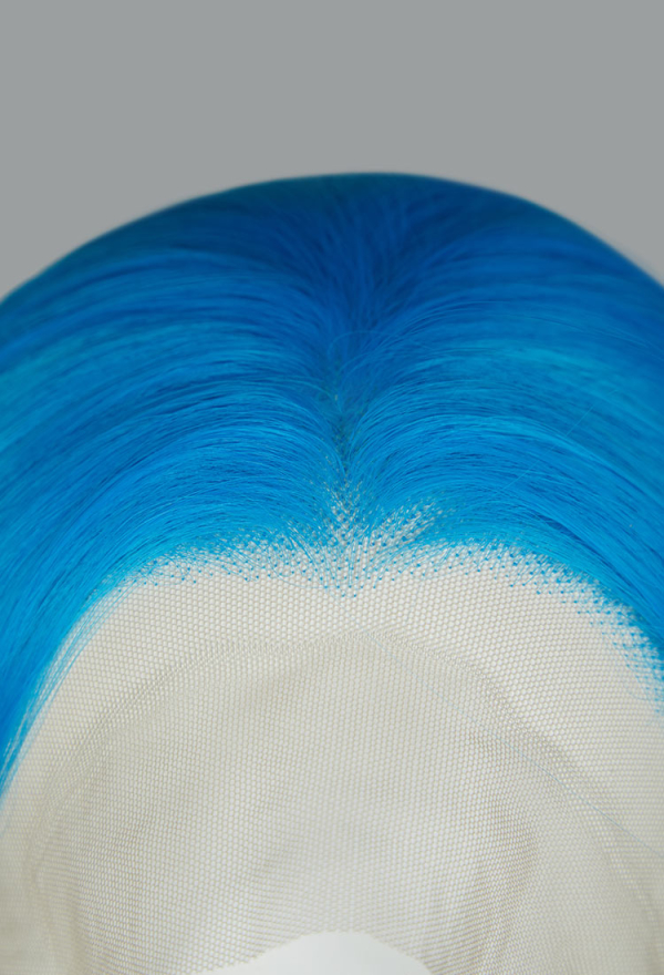 Cosplay Blue Lace Wig 140cm Full Long Straight Wig