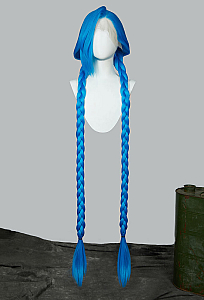 Cosplay Blue Lace Wig 140cm Full Long Straight Wig