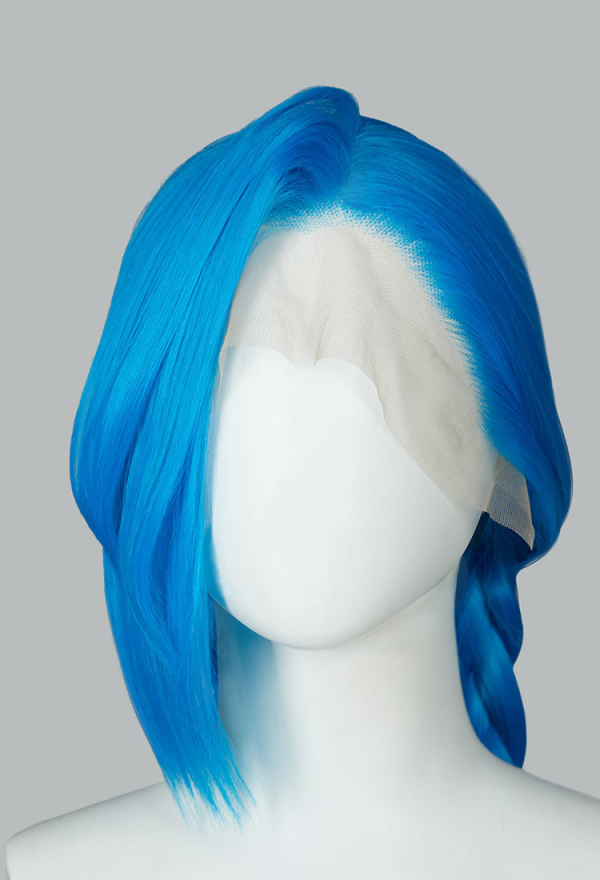 Cosplay Blue Lace Wig 140cm Full Long Straight Wig