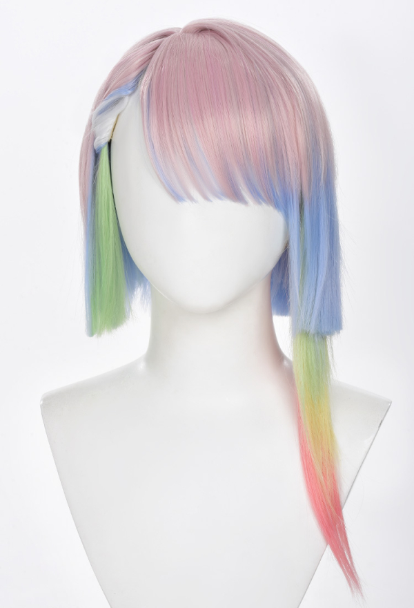 Lucy Women Pastel Gradient Short Cosplay Wig