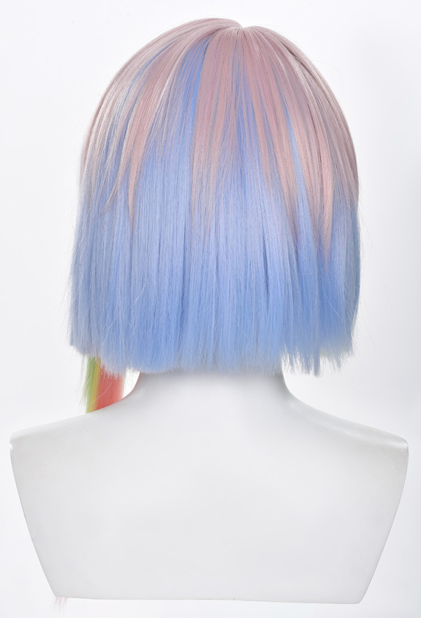 Lucy Women Pastel Gradient Short Cosplay Wig