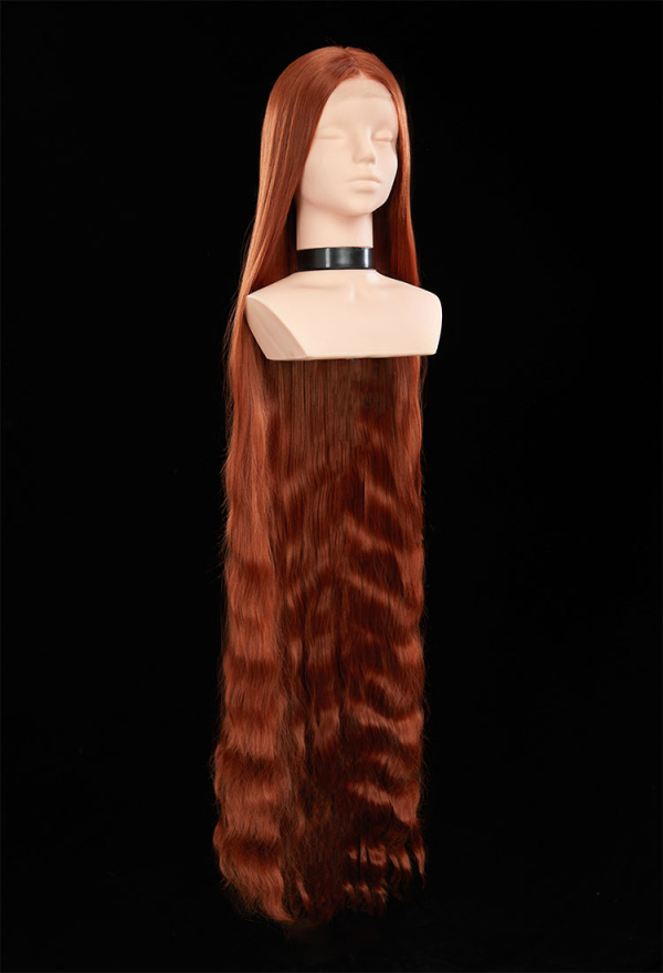 Frankenstein Inspired Cosplay Wig Brown 43.3-inch Long Lace Front Wig