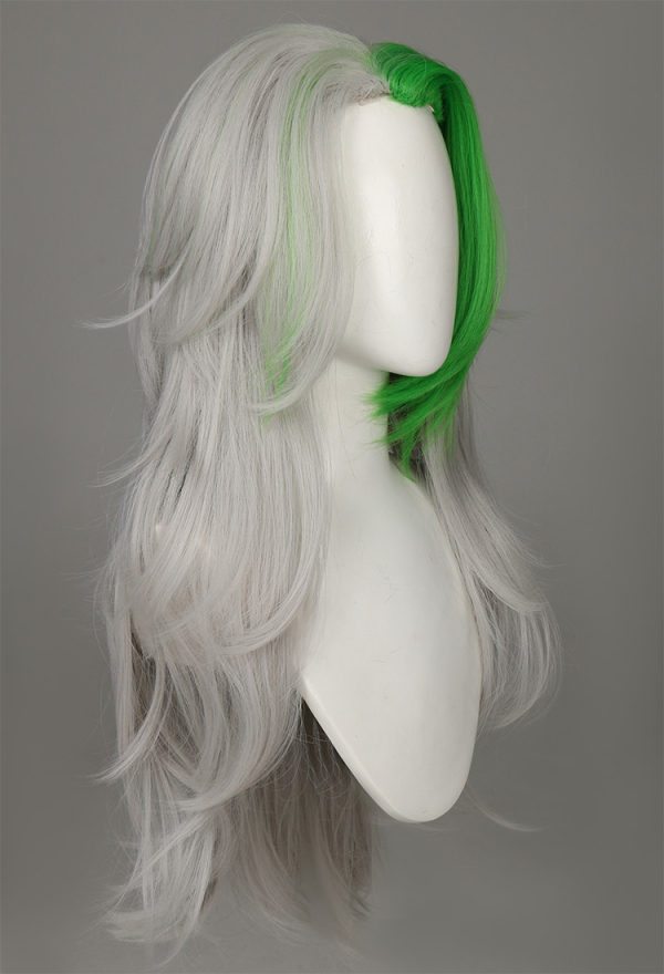 Roxanne Wolf  Grey Wig Anime Halloween Cosplay wig