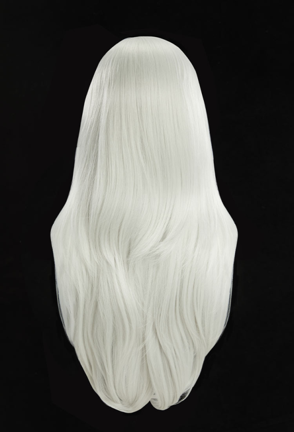 Roxanne Wolf Cosplay Wig White and Green Long Lace Wig
