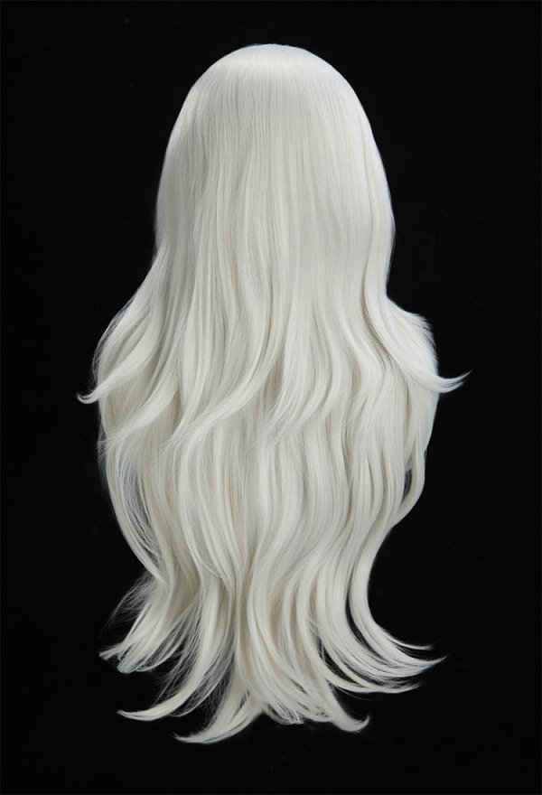 Roxanne Wolf Cosplay Wig White and Green Long Lace Wig