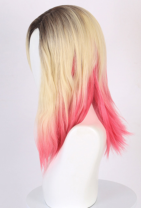 Spider Anime Cosplay Wig Golden And Red Wig Mixed Color Wig