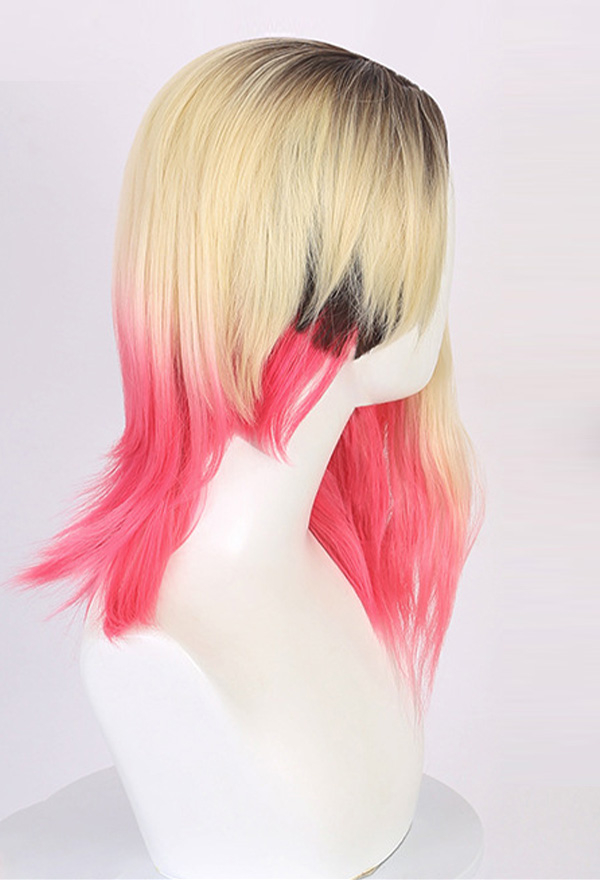 Spider Anime Cosplay Wig Golden And Red Wig Mixed Color Wig