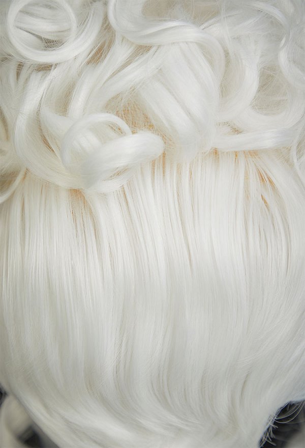 Rococo Style Cosplay Wig White Short Curly Lace Wig