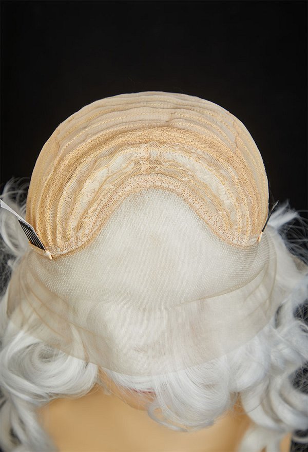Rococo Style Cosplay Wig White Short Curly Lace Wig