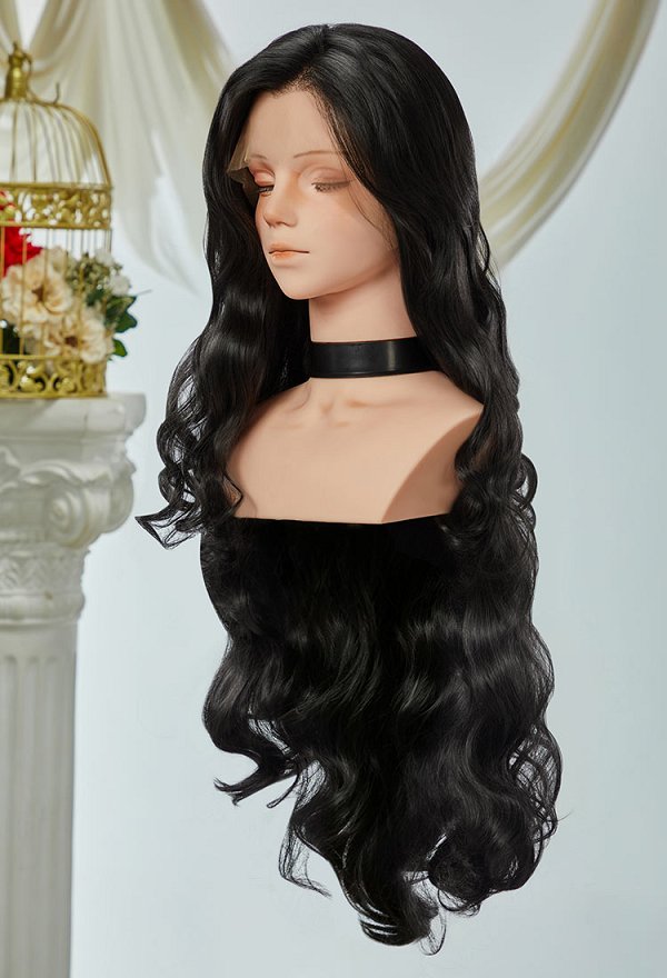 Universal Multicolor 31.5-inch Long Curly Lace Wig