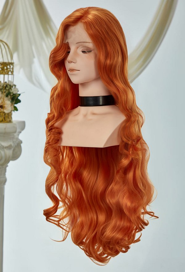Universal Multicolor 31.5-inch Long Curly Lace Wig