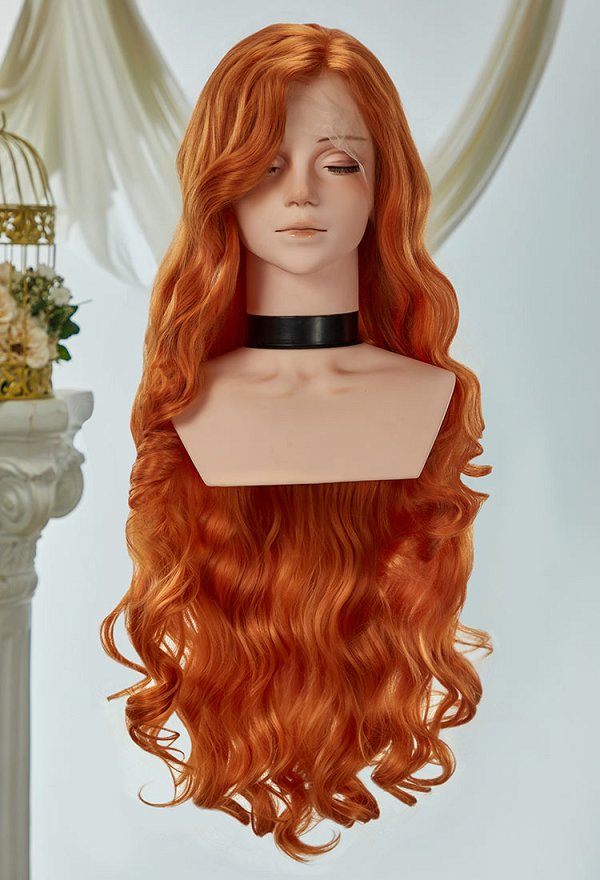 Universal Multicolor 31.5-inch Long Curly Lace Wig