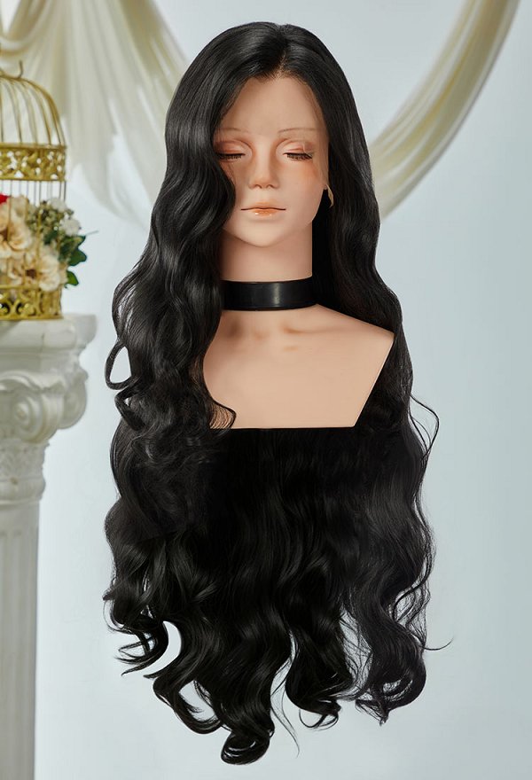 Universal Multicolor 31.5-inch Long Curly Lace Wig