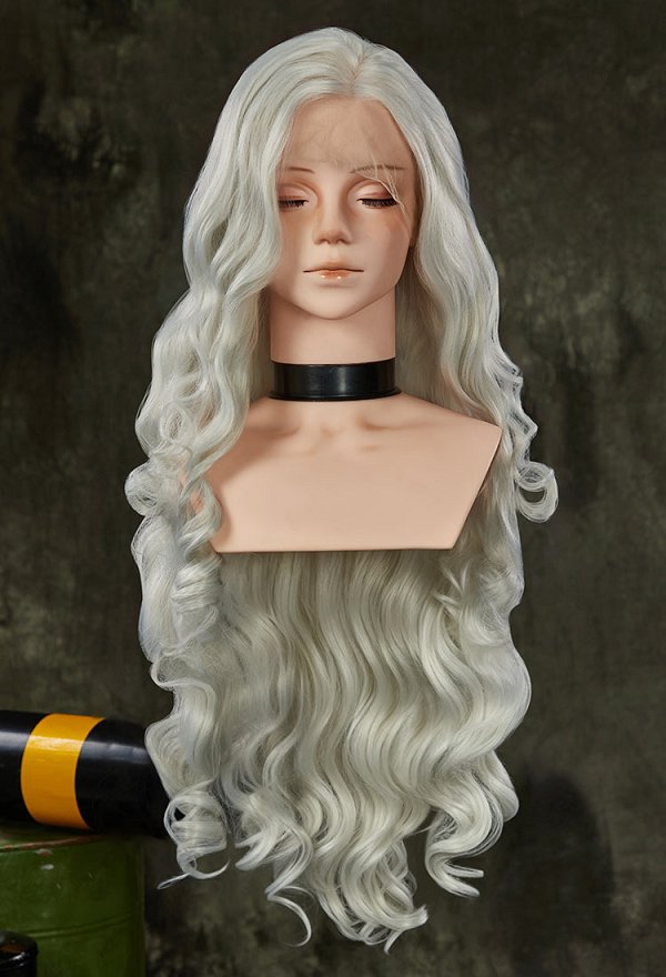 Universal Multicolor 31.5-inch Long Curly Lace Wig