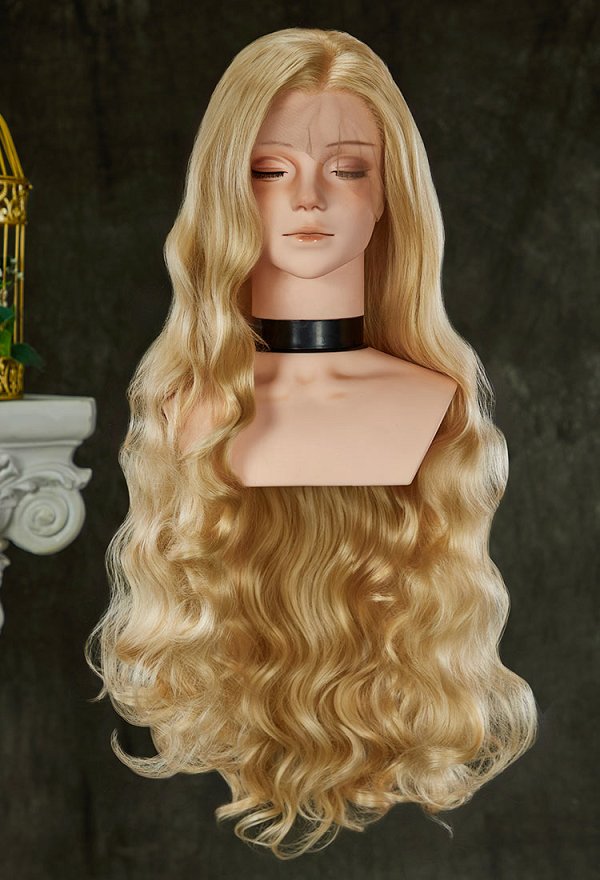 Universal Multicolor 31.5-inch Long Curly Lace Wig