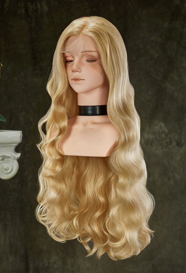 Universal Multicolor 31.5-inch Long Curly Lace Wig
