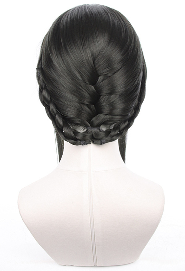 Yor Black Long Cosplay Wig with Bangs