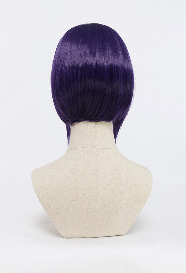 Raven Purple Short Straight Cosplay Wig for Halloween