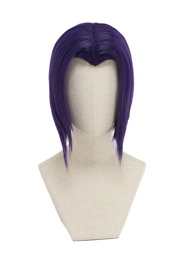 Raven Purple Short Straight Cosplay Wig for Halloween