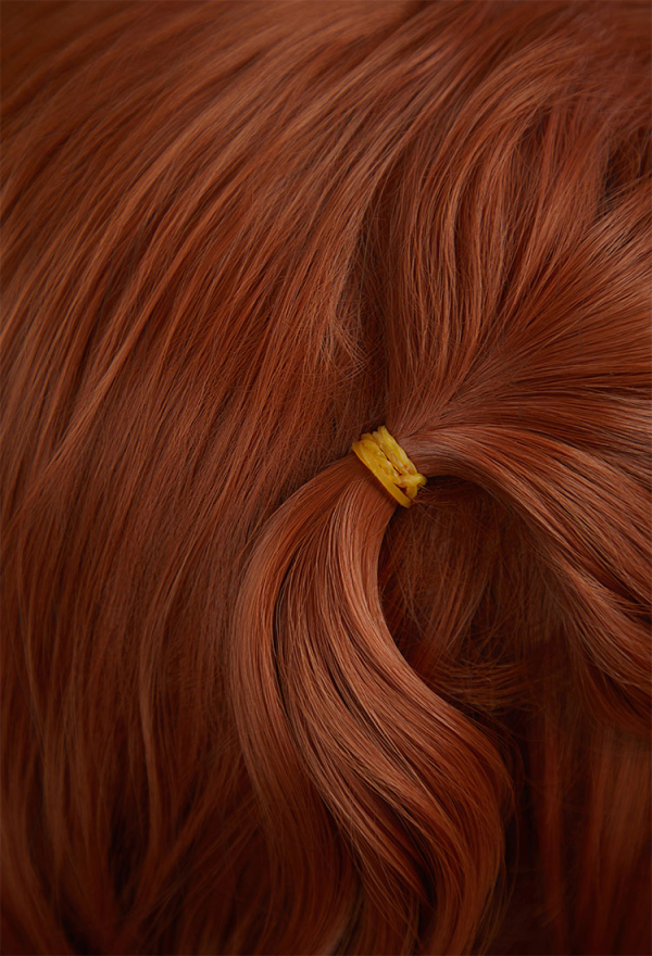 Wednesday Agnes DeMille Cosplay Wig Ginger Yellow Long Curly Wig Orange Wig