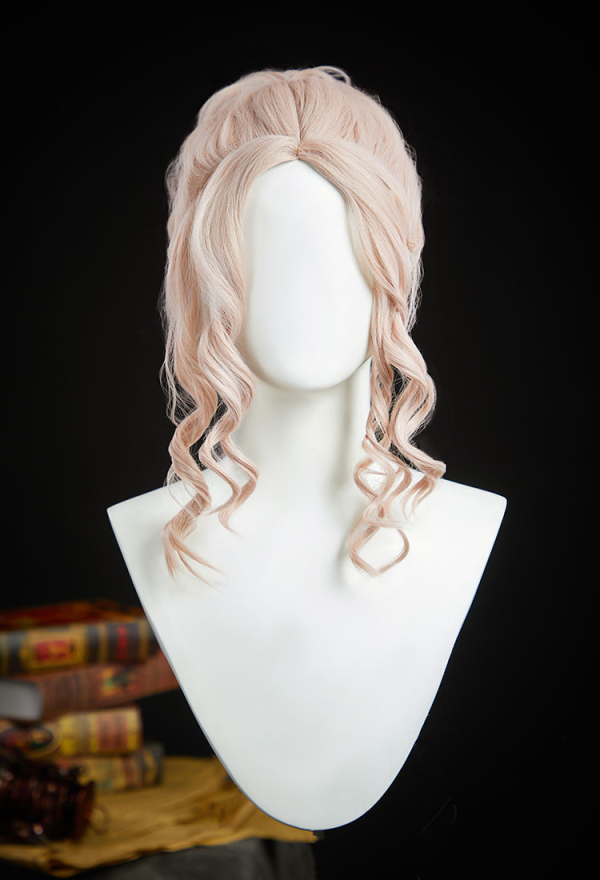 Wednesday Enid Sinclair Cosplay Wig Pink Curly Wig