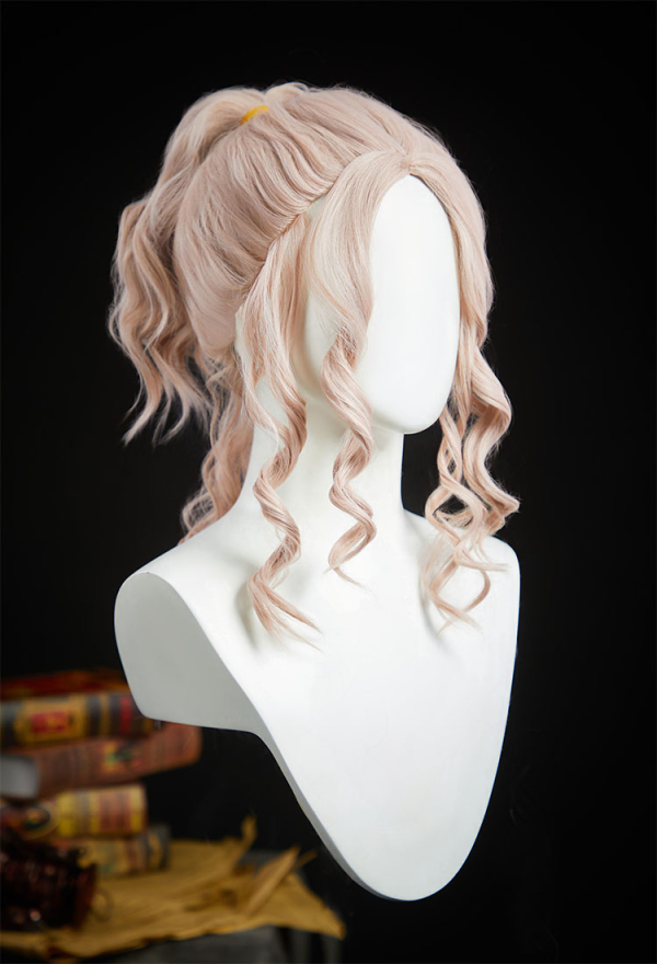 Wednesday Enid Sinclair Cosplay Wig Pink Curly Wig