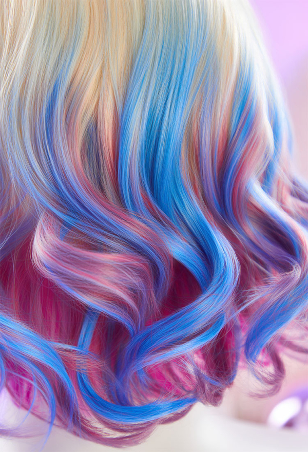 Cosplay Wig Colorful Short Curly Wig