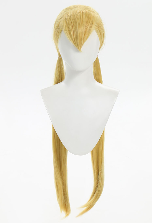 Winx Club Stella Blonde Straight Wig with Bangs Long Cartoon Anime Halloween Cosplay wig