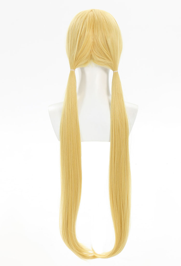 Winx Club Stella Blonde Straight Wig with Bangs Long Cartoon Anime Halloween Cosplay wig