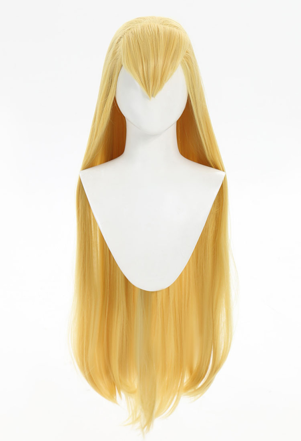 Winx Club Stella Blonde Straight Wig with Bangs Long Cartoon Anime Halloween Cosplay wig